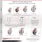 Service Caster 5 Inch Kingpinless Red Poly on Steel Caster Brake & Swivel Lock 2 Rigid, 2PK SCC-KP30S520-PUR-RS-SLB-BSL-2-R-2 - alternate 2